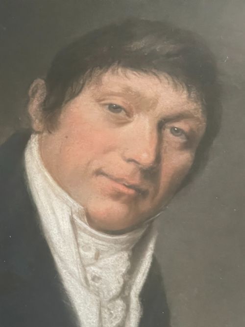 FRENCH PASTEL PORTRAIT BY LANGLOIS DE SEZANNE - ADDITIONAL PHOTO 1