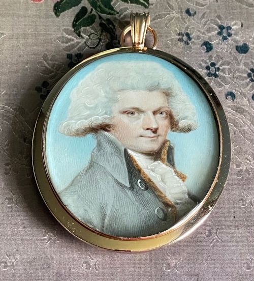 Charles Shirreff Miniature Portrait of a Gentleman
