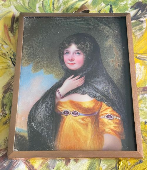 Horace Hone Enamel Portrait of Mrs Barnard