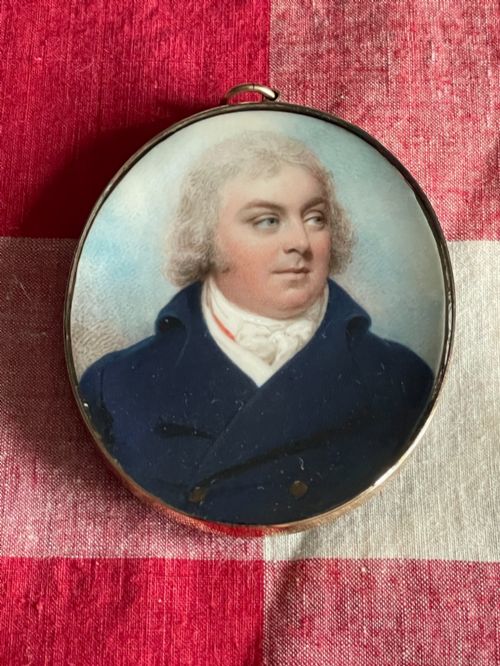 William Wood Miniature Portrait of Robert Clarke