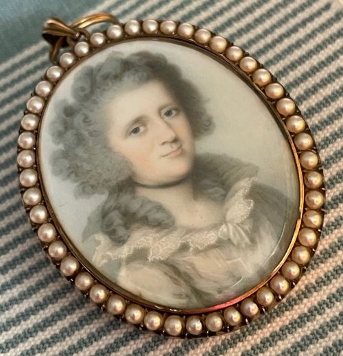 Charles Robertson Irish Miniature Portrait of a Lady