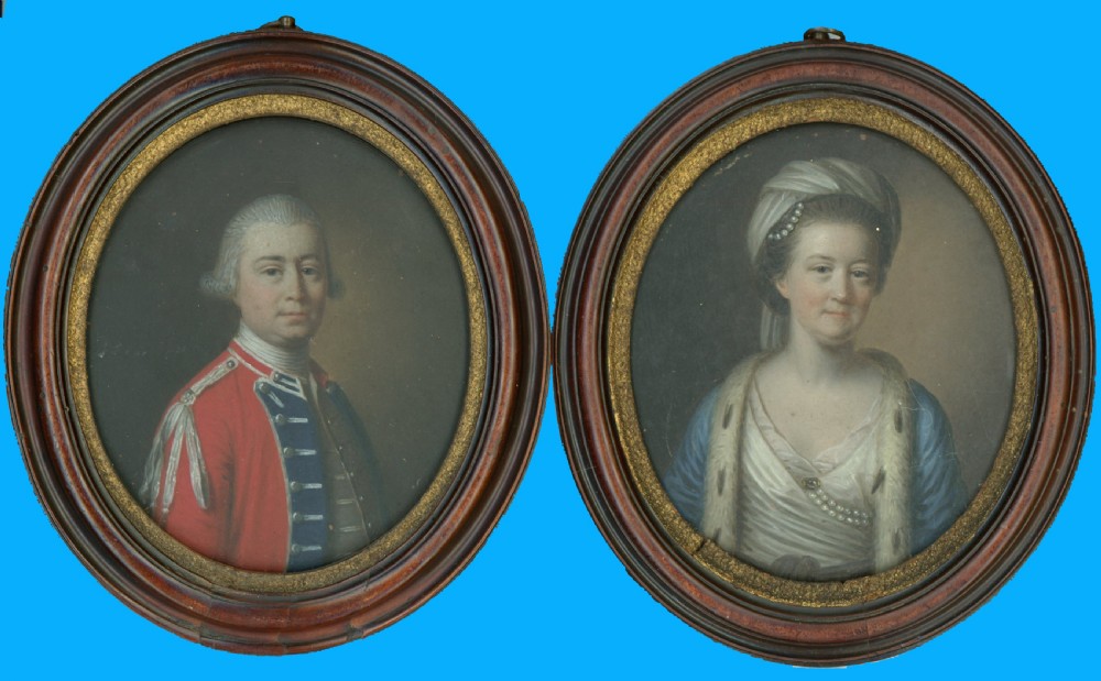 Pair of Portraits attributed to Arthur Devis