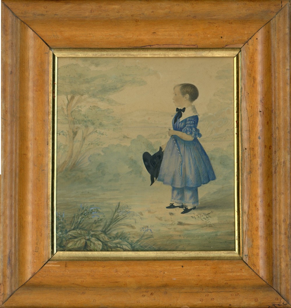 Scottish Watercolour Portrait by Howie, 1841