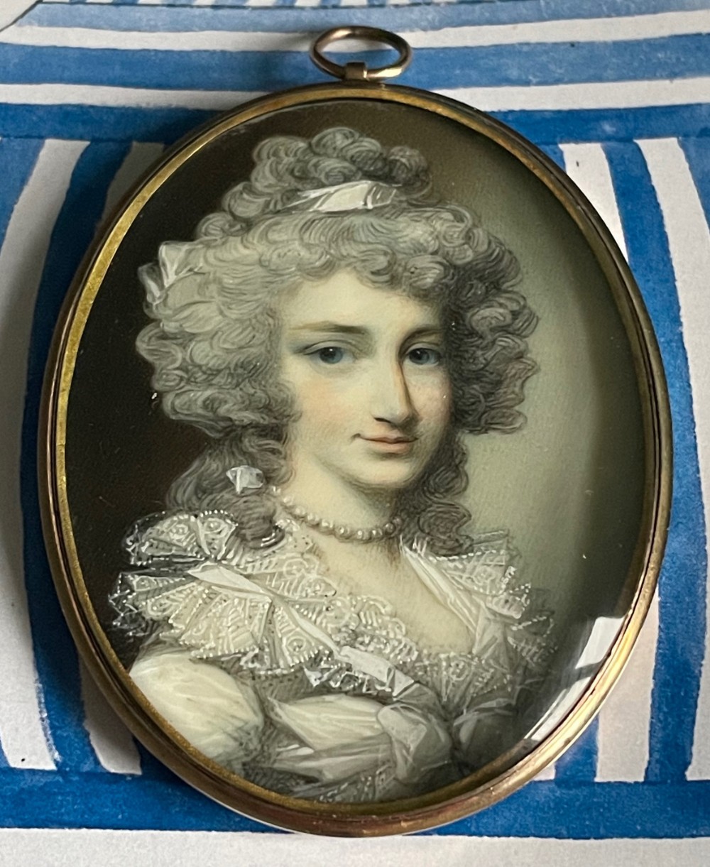 George Engleheart, Portrait Miniature with Provenance