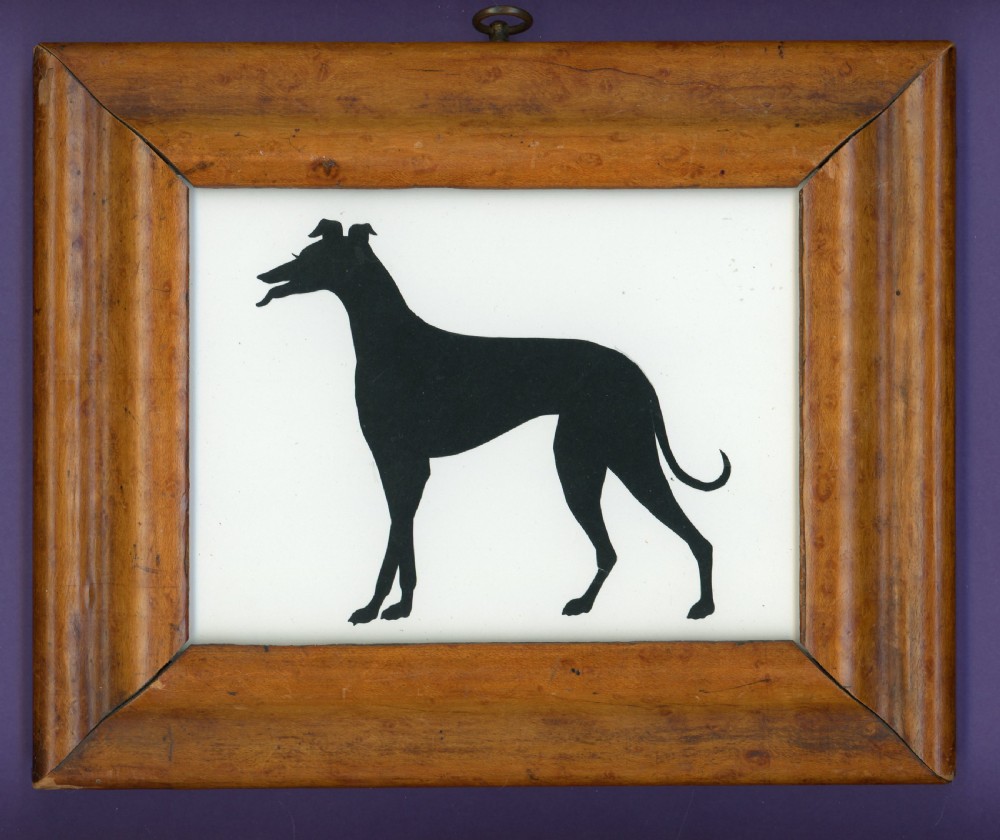 Augustin Edouart Cut Silhouette of a Dog