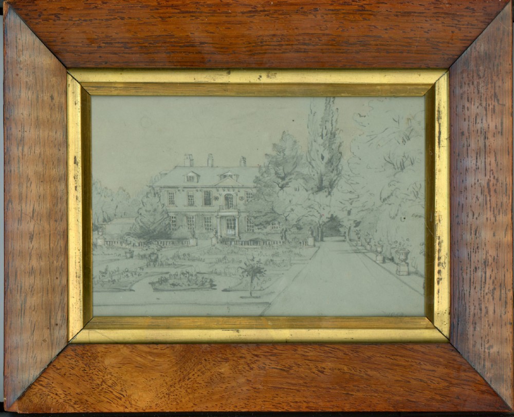 Drawing of Jane Austen's Netherfield / Balls Park