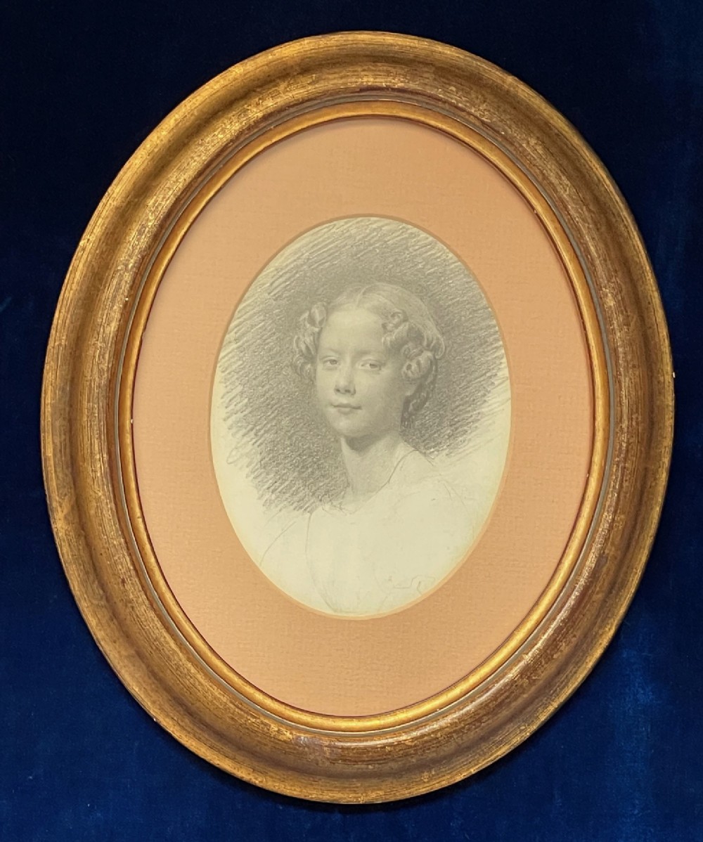 Small Portrait Study by Frank Stone, Friend of Charles Dickens
