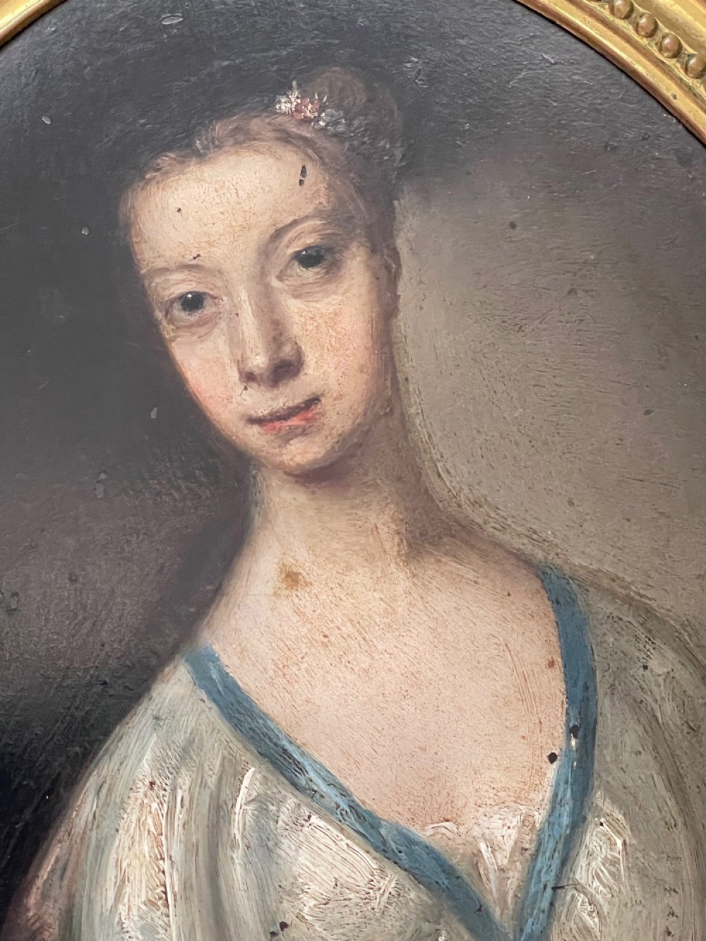 Small Oil on Copper Portrait View II