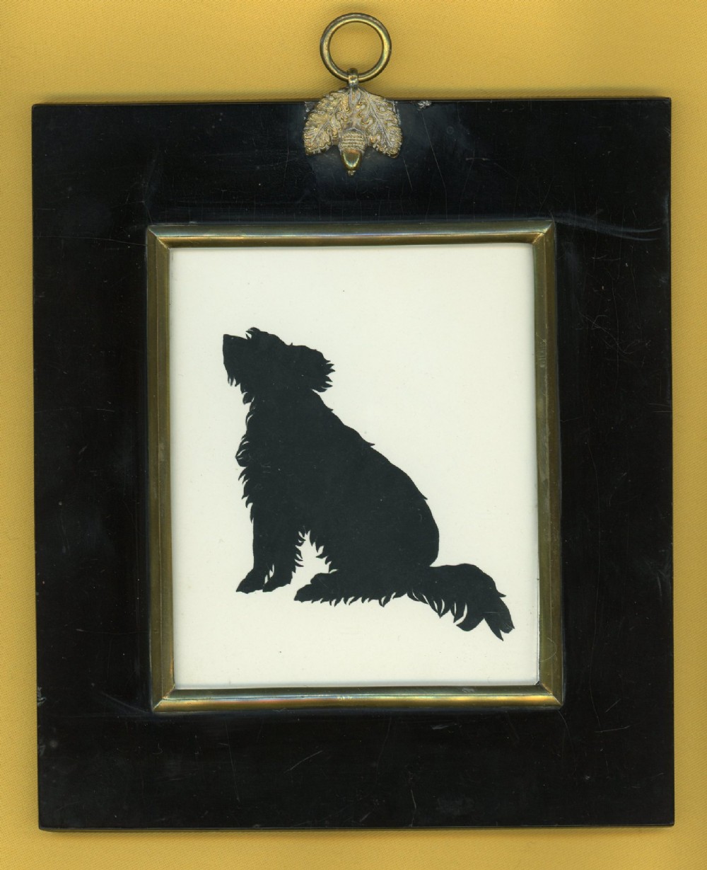 Augustin Edouart Cut Silhouette of a Shaggy Dog
