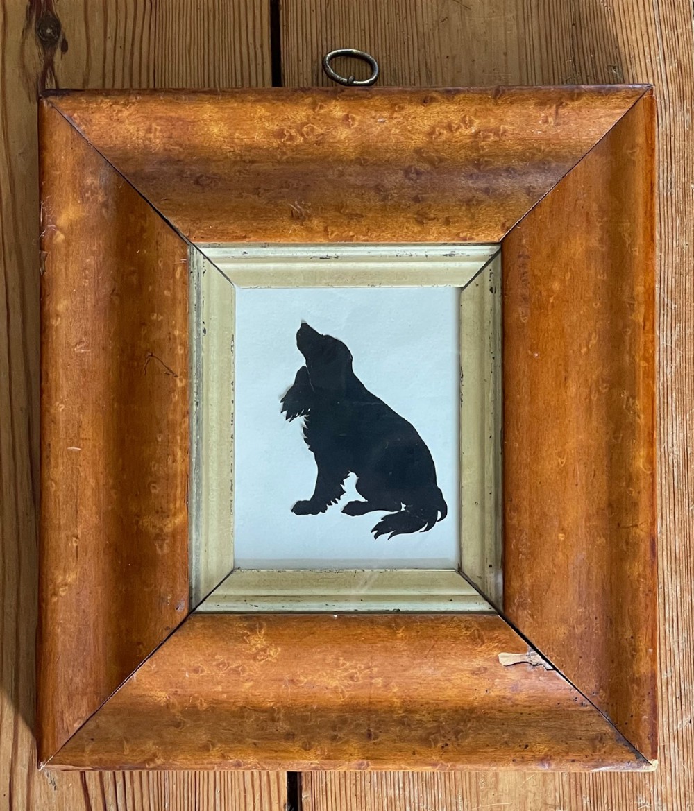 Augustin Edouart Cut Silhouette of a Spaniel