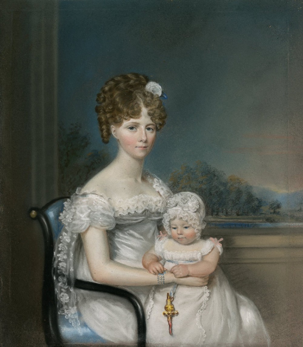 Ellen Sharples, Regency Pastel Portrait View II
