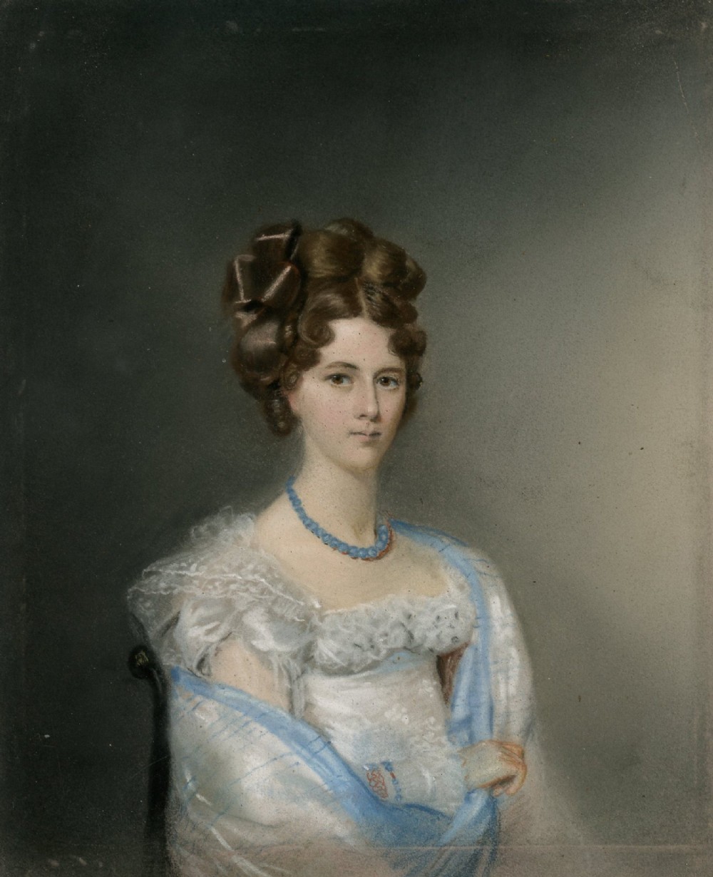 Ellen Sharples, Regency Pastel Portrait View II