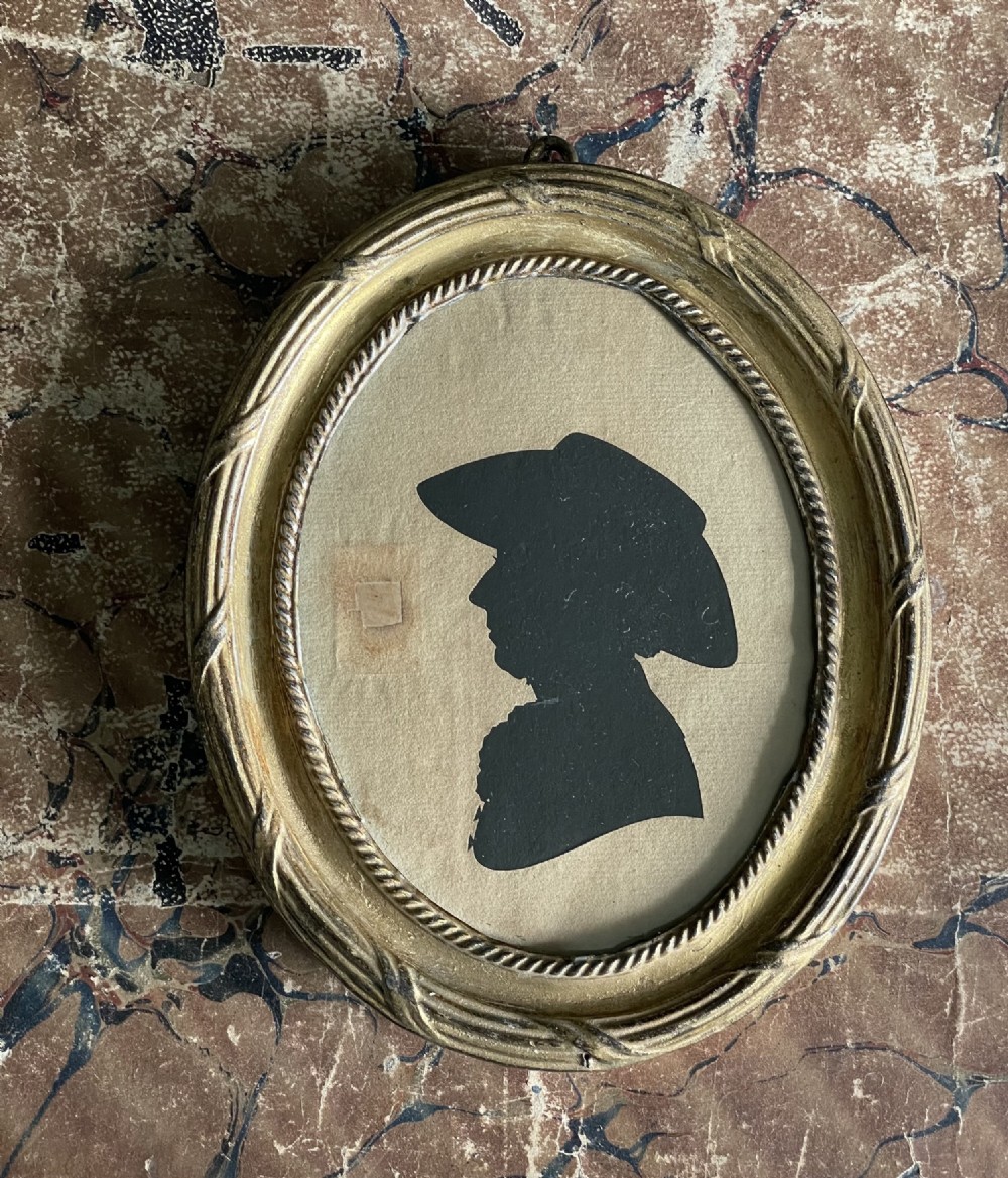 Hollow-Cut Silhouette by Mrs Harrington 1772