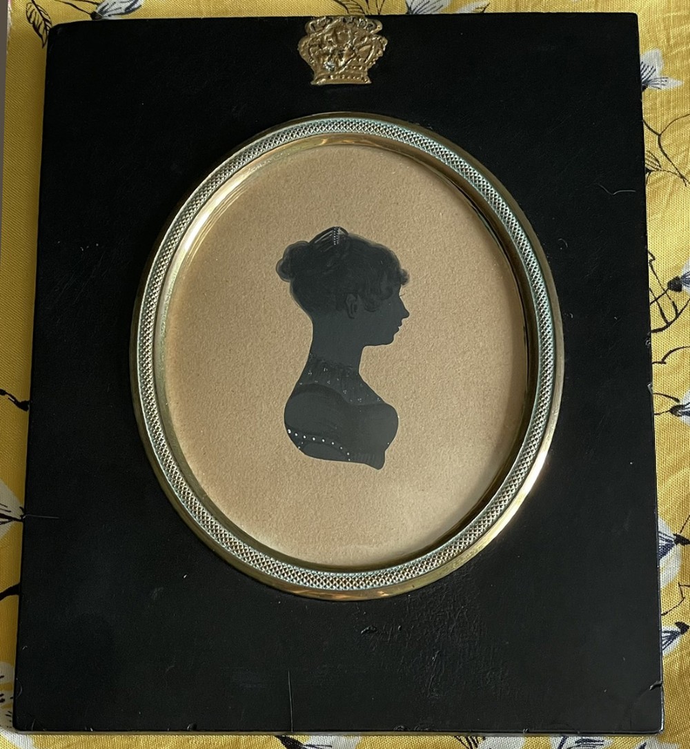 Edward Foster Painted Silhouette of a Harrogate Lady