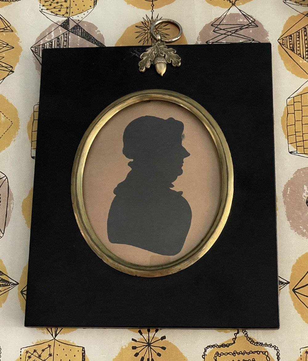 James Gillespie Painted Silhouette With Good Provenance