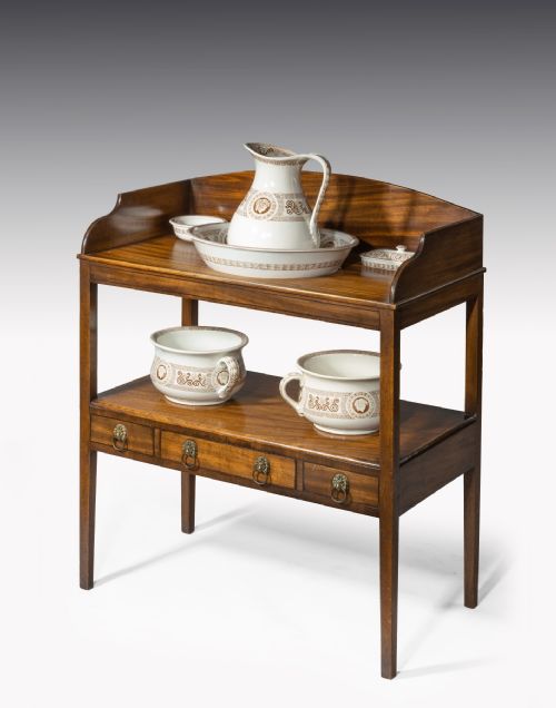 A Regency Period Wash Stand with a Complete Wash Service