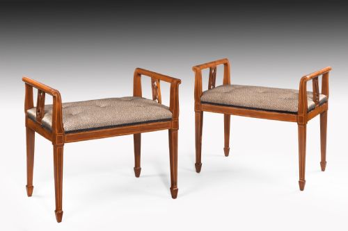 A Pair of Edwardian Period Window Seats