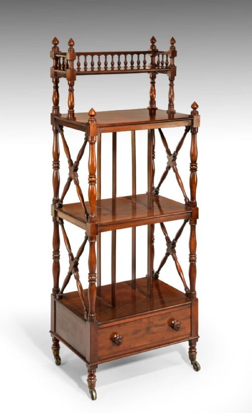 A Regency Period Gillow Library Whatnot