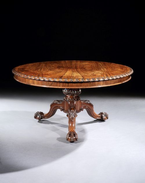 A SUPERB AND LARGE GILLOW CENTRE TABLE