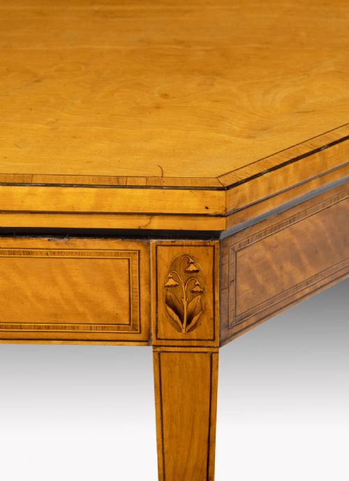 A GEORGE III SATINWOOD CARD TABLE - ADDITIONAL PHOTO 3