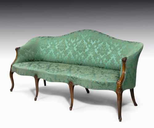 A George III Serpentine Settee