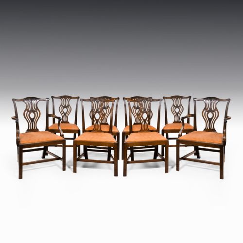 A Set of Eight George III Dining Chairs