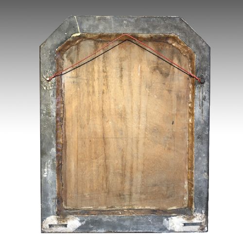 AN UNUSUAL 19TH CENTURY MARBLE MIRROR - ADDITIONAL PHOTO 1