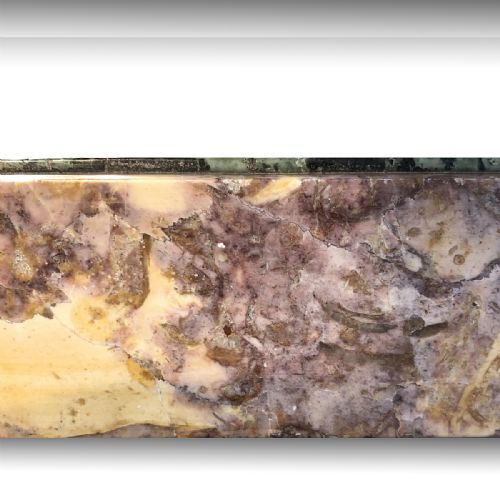 AN UNUSUAL 19TH CENTURY MARBLE MIRROR - ADDITIONAL PHOTO 2