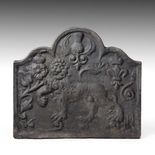 A 19th Century Scottish Cast Iron Fire Back