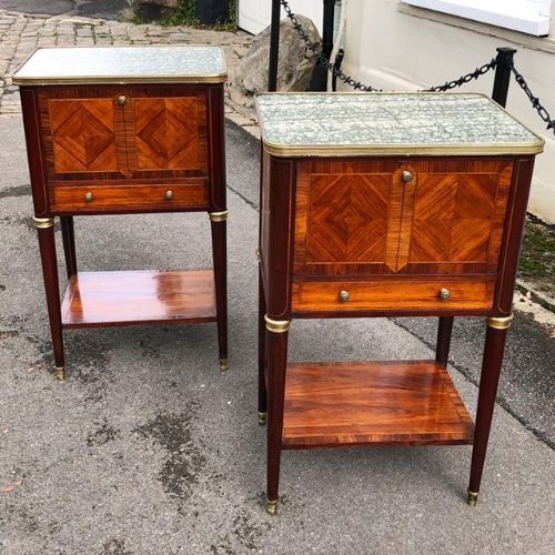 A Pair of Elegant French Bedside Tables