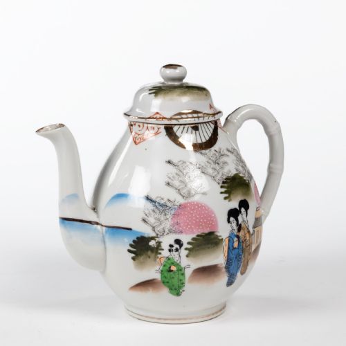 AN EARLY 20TH CENTURY TEN PIECE JAPANESE TEA SERVICE - ADDITIONAL PHOTO 3