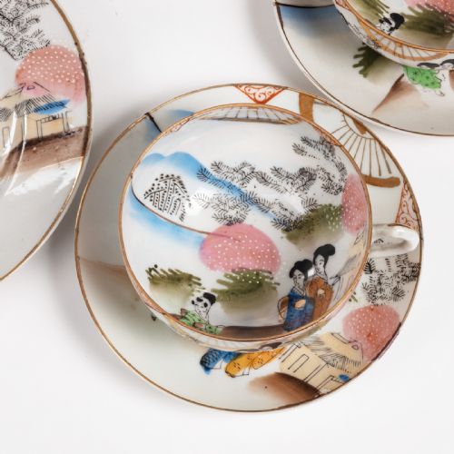 AN EARLY 20TH CENTURY TEN PIECE JAPANESE TEA SERVICE - ADDITIONAL PHOTO 6