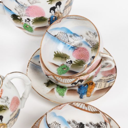 AN EARLY 20TH CENTURY TEN PIECE JAPANESE TEA SERVICE - ADDITIONAL PHOTO 7