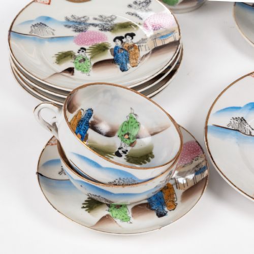 AN EARLY 20TH CENTURY TEN PIECE JAPANESE TEA SERVICE - ADDITIONAL PHOTO 13