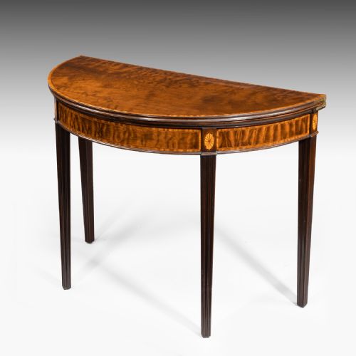 A George III Hepplewhite Period Mahogany Card Table