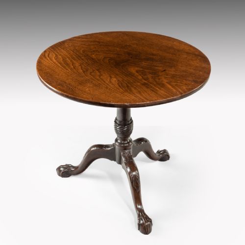 A George III Carved Tripod Table