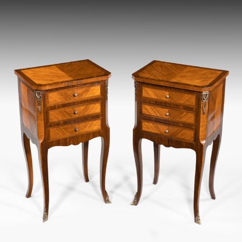 A Pair of 19th Century French Bedside Tables