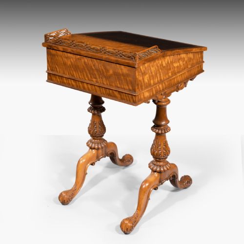 A REGENCY PERIOD SATINWOOD DAVENPORT DESK BY GILLOW - ADDITIONAL PHOTO 1