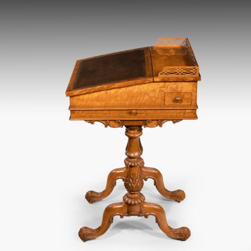 A REGENCY PERIOD SATINWOOD DAVENPORT DESK BY GILLOW - ADDITIONAL PHOTO 2