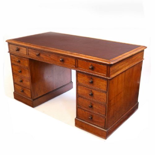 A Georgian Period Mahogany Partners Desk
