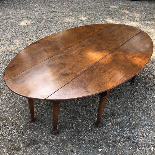 A Large Georgian Style Oak Wake Table