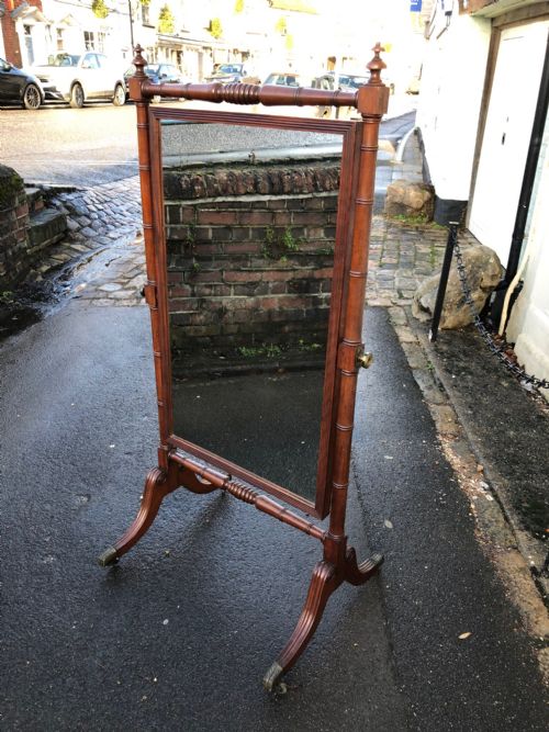 A Regency Period Cheval Mirror