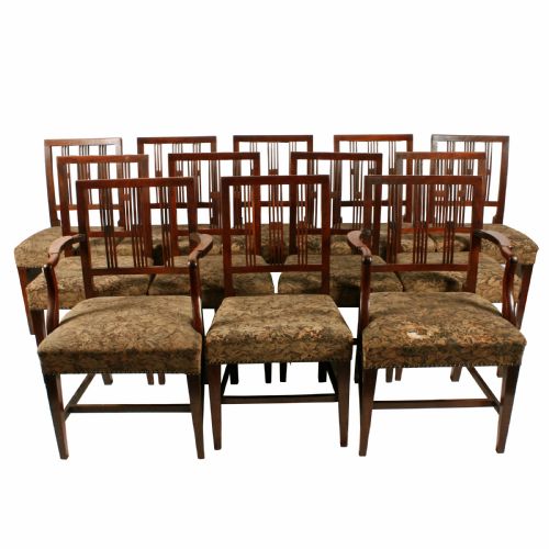 A Set of Twelve George III Dining Chairs