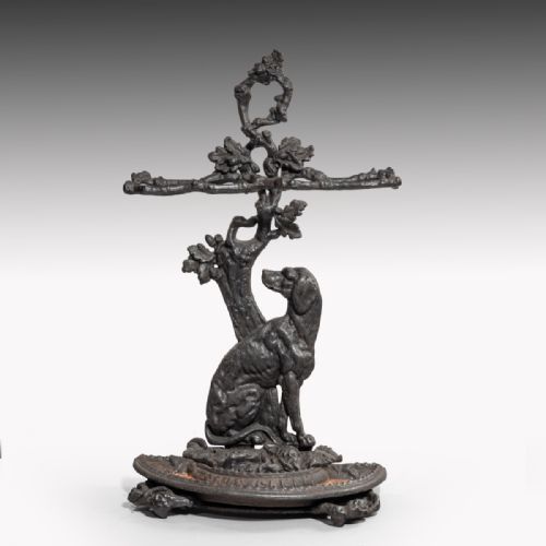 A 19th Century Cast Iron Dog Stick Stand
