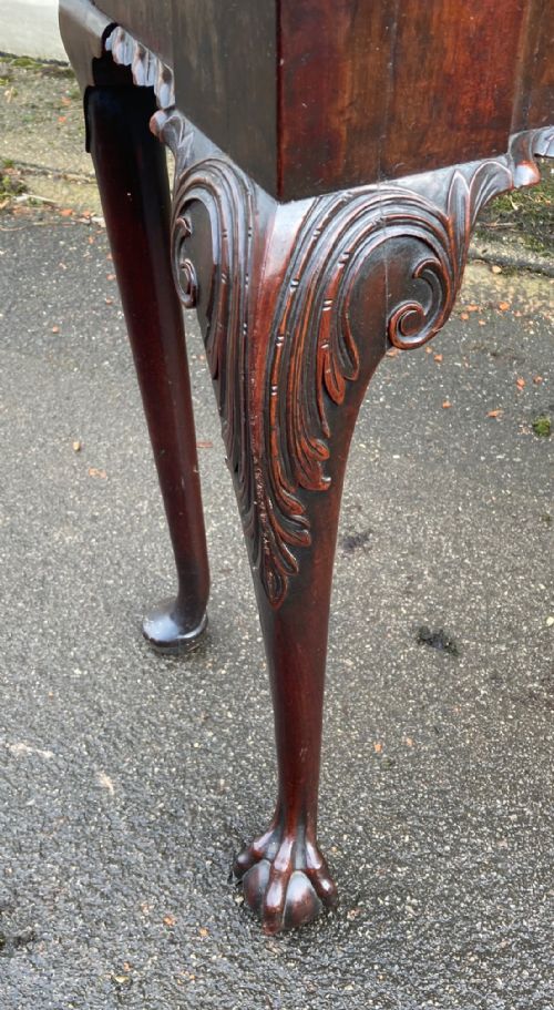 A GEORGE II CARVED MAHOGANY CARD TABLE - ADDITIONAL PHOTO 7