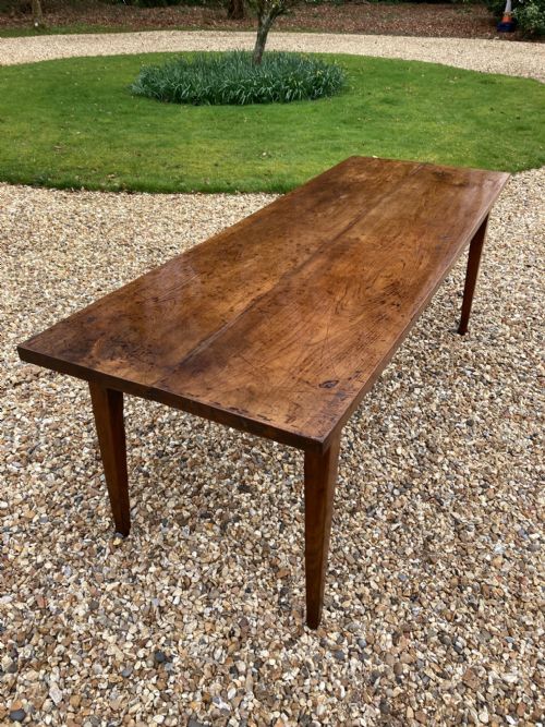 A 19th Century French Refectory Table of Unusual Narrow Width
