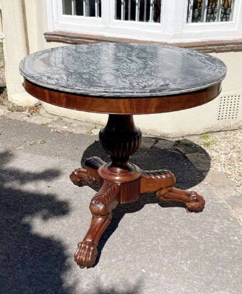 A Narrow Width French Gueridon Table