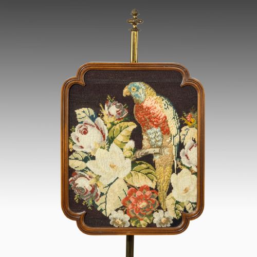 A REGENCY PERIOD POLE SCREEN - ADDITIONAL PHOTO 1