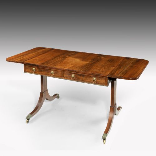 A Sheraton Period Period Rosewood Sofa Table
