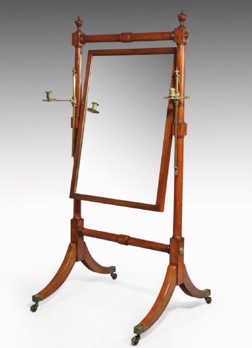 An Early Regency Period Cheval Mirror